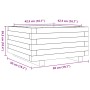 Pine wood planter box impregnated 50x50x26.5 cm by , Pots and planters - Ref: Foro24-847297, Price: 72,67 €, Discount: %