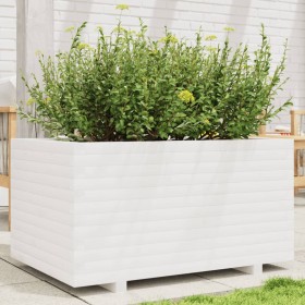 Jardinera madera maciza de pino blanco 90x60x49,5 cm de , Maceteros y jardineras - Ref: Foro24-847384, Precio: 156,99 €, Desc...