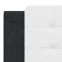 Estructura cama con LED cuero sintético negro blanco 180x200 cm de , Camas y somieres - Ref: Foro24-3214209, Precio: 205,06 €...