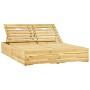 Double sun lounger and pine wood cushions treated with preservative. by , Loungers - Ref: Foro24-3065982, Price: 323,71 €, Di...