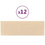 Wall panels 12 units fabric cream color 90x30 cm 3.24 m² by , Wall covering - Ref: Foro24-343900, Price: 89,16 €, Discount: %