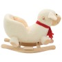 Plush rocking sheep with white backrest 60x32x50 cm by , Rocking and Swinging Toys - Ref: Foro24-80224, Price: 97,77 €, Disco...