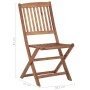 Folding garden chairs 4 units and solid acacia wood cushions by , Garden chairs - Ref: Foro24-3064682, Price: 202,49 €, Disco...