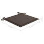 Sillas de jardín 8 uds madera de teca con cojines gris taupe de , Sillas de jardín - Ref: Foro24-3072925, Precio: 540,79 €, D...