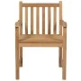 Garden chairs 8 units solid teak wood with red cushions by , Garden chairs - Ref: Foro24-3073064, Price: 1,00 €, Discount: %