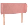 Pink velvet headboard 103x23x78/88 cm by , Headboards and footboards - Ref: Foro24-3116911, Price: 52,99 €, Discount: %