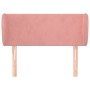 Pink velvet headboard 103x23x78/88 cm by , Headboards and footboards - Ref: Foro24-3116911, Price: 52,99 €, Discount: %