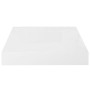 Floating wall shelf set of 4 units in glossy white MDF 23x23.5x3.8cm by vidaXL, Shelves and shelves - Ref: Foro24-323741, Pri...