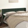 Dark green velvet headboard 183x16x78/88 cm by , Headboards and footboards - Ref: Foro24-3119069, Price: 73,45 €, Discount: %