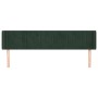 Dark green velvet headboard 183x16x78/88 cm by , Headboards and footboards - Ref: Foro24-3119069, Price: 73,45 €, Discount: %