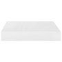 Floating wall shelf set of 4 units in glossy white MDF 23x23.5x3.8cm by vidaXL, Shelves and shelves - Ref: Foro24-323741, Pri...