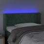 Dark green velvet headboard with LED lights 103x16x78/88 cm by , Headboards and footboards - Ref: Foro24-3123001, Price: 58,0...