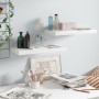 Floating wall shelf 2 pcs glossy white MDF 50x23x3.8 cm by vidaXL, Shelves and shelves - Ref: Foro24-323746, Price: 25,11 €, ...