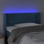 Dark blue velvet headboard with LED lights 103x16x78/88 cm by , Headboards and footboards - Ref: Foro24-3123422, Price: 59,99...