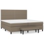 Cama box spring con colchón tela gris taupe 200x200 cm de , Camas y somieres - Ref: Foro24-3136545, Precio: 747,31 €, Descuen...