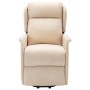 Sillón de masaje elevable tela color crema de vidaXL, Sillones de masaje eléctricos - Ref: Foro24-324040, Precio: 384,99 €, D...