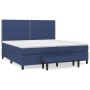 Box spring bed with blue fabric mattress 200x200 cm by , Beds and slatted bases - Ref: Foro24-3136547, Price: 722,27 €, Disco...