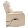 Sillón de masaje elevable tela color crema de vidaXL, Sillones de masaje eléctricos - Ref: Foro24-324040, Precio: 384,99 €, D...