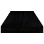 Estante flotante de pared 4 uds MDF negro brillo 60x23,5x3,8 cm de vidaXL, Estantes y estanterías - Ref: Foro24-323771, Preci...