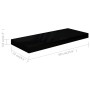 Estante flotante de pared 4 uds MDF negro brillo 60x23,5x3,8 cm de vidaXL, Estantes y estanterías - Ref: Foro24-323771, Preci...