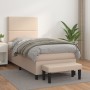 Cama box spring con colchón cuero sintético capuchino 80x200 cm de , Camas y somieres - Ref: Foro24-3137574, Precio: 373,70 €...