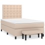 Box spring bed with a synthetic leather mattress in cappuccino color, 120x200cm. by , Beds and slatted bases - Ref: Foro24-31...