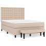 Cama box spring con colchón cuero sintético capuchino 140x200cm de , Camas y somieres - Ref: Foro24-3137670, Precio: 607,50 €...