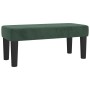 Cama box spring con colchón terciopelo verde oscuro 100x200 cm de , Camas y somieres - Ref: Foro24-3137890, Precio: 418,64 €,...