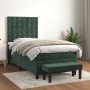 Cama box spring con colchón terciopelo verde oscuro 90x190 cm de , Camas y somieres - Ref: Foro24-3138058, Precio: 394,27 €, ...