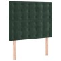 Cama box spring con colchón terciopelo verde oscuro 90x190 cm de , Camas y somieres - Ref: Foro24-3138058, Precio: 394,27 €, ...