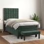 Box spring bed with dark green velvet mattress 90x200 cm by , Beds and slatted bases - Ref: Foro24-3138064, Price: 379,69 €, ...