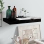 Floating wall shelf glossy black MDF 40x23x3.8 cm by vidaXL, Shelves and shelves - Ref: Foro24-323763, Price: 17,69 €, Discou...