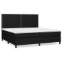 Cama box spring con colchón tela negro 200x200 cm de , Camas y somieres - Ref: Foro24-3141723, Precio: 688,45 €, Descuento: %