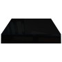 Floating wall shelf glossy black MDF 40x23x3.8 cm by vidaXL, Shelves and shelves - Ref: Foro24-323763, Price: 17,69 €, Discou...