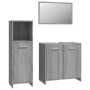 Set de muebles de baño 3 pzas madera contrachapada gris sonoma de , Muebles de baño - Ref: Foro24-3154407, Precio: 88,99 €, D...