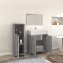 Set de muebles de baño 3 pzas madera contrachapada gris sonoma de , Muebles de baño - Ref: Foro24-3154407, Precio: 88,99 €, D...