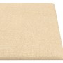 Wall panels 12 units fabric cream color 90x15 cm 1.62 m² by , Wall covering - Ref: Foro24-343872, Price: 60,49 €, Discount: %