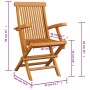 Garden chairs 4 pcs teak wood with royal blue cushions by , Garden chairs - Ref: Foro24-3065627, Price: 355,51 €, Discount: %