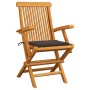 Garden chairs 8 pcs teak wood with taupe gray cushions by , Garden chairs - Ref: Foro24-3072897, Price: 614,49 €, Discount: %