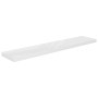 Bright white glossy MDF floating wall shelf 120x23.5x3.8 cm by vidaXL, Shelves and shelves - Ref: Foro24-323757, Price: 30,92...