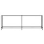 Tempered glass transparent console table 220x35x75.5 cm by , Side tables - Ref: Foro24-331710, Price: 118,63 €, Discount: %