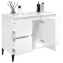 Plywood white gloss sink cabinet 80x33x60cm by , bathroom vanities - Ref: Foro24-821278, Price: 101,49 €, Discount: %