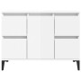 Plywood white gloss sink cabinet 80x33x60cm by , bathroom vanities - Ref: Foro24-821278, Price: 101,49 €, Discount: %