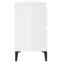 Plywood white gloss sink cabinet 80x33x60cm by , bathroom vanities - Ref: Foro24-821278, Price: 101,49 €, Discount: %