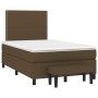 Cama box spring con colchón tela marrón oscuro 120x190 cm de , Camas y somieres - Ref: Foro24-3270351, Precio: 428,47 €, Desc...