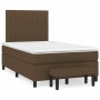 Cama box spring con colchón tela marrón oscuro 120x190 cm de , Camas y somieres - Ref: Foro24-3270372, Precio: 434,79 €, Desc...