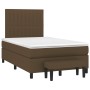 Cama box spring con colchón tela marrón oscuro 120x190 cm de , Camas y somieres - Ref: Foro24-3270372, Precio: 434,79 €, Desc...