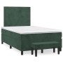 Cama box spring con colchón terciopelo verde oscuro 120x190 cm de , Camas y somieres - Ref: Foro24-3270460, Precio: 435,85 €,...