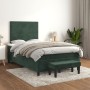 Cama box spring con colchón terciopelo verde oscuro 120x190 cm de , Camas y somieres - Ref: Foro24-3270460, Precio: 435,85 €,...