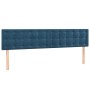 Cama box spring con colchón terciopelo azul oscuro 120x190 cm de , Camas y somieres - Ref: Foro24-3270497, Precio: 441,44 €, ...